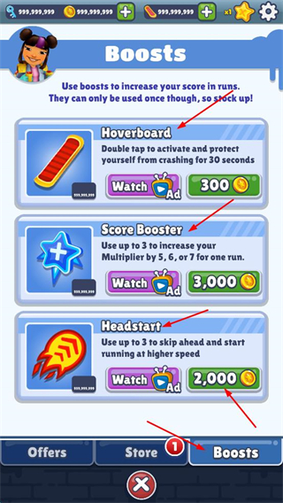 Subway Surfers City内置菜单