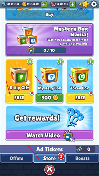 Subway Surfers City内置菜单